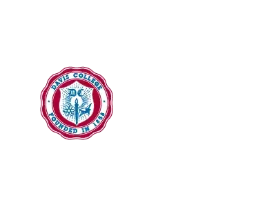 Davis College Davis College logo in white