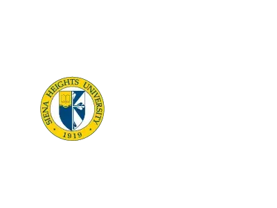 Siena Heights University Siena Heights University logo in white
